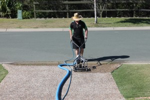 Cleaning of driveway