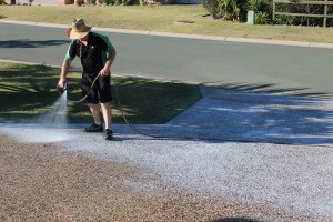 Sealing of driveway